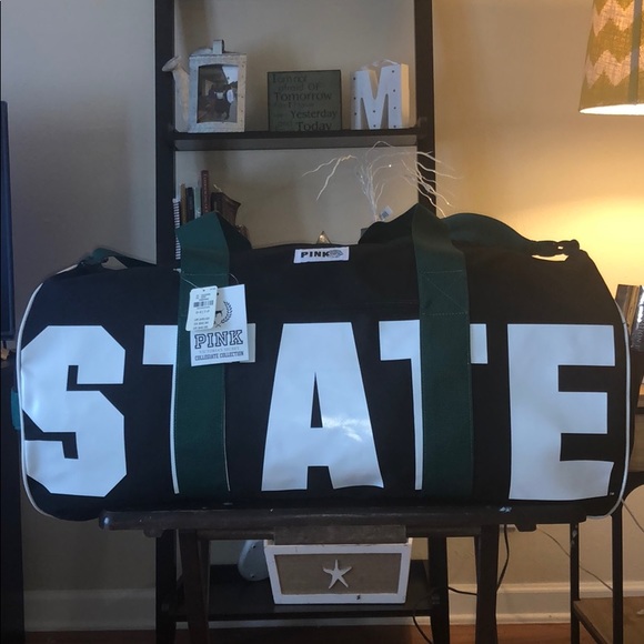 VS PINK Michigan State University MSU Duffle Bag - Picture 1 of 8